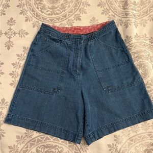 Vintage Lauren Ralph Lauren Lake Powell Washed Indigo Blue High Rise Shorts sz 4